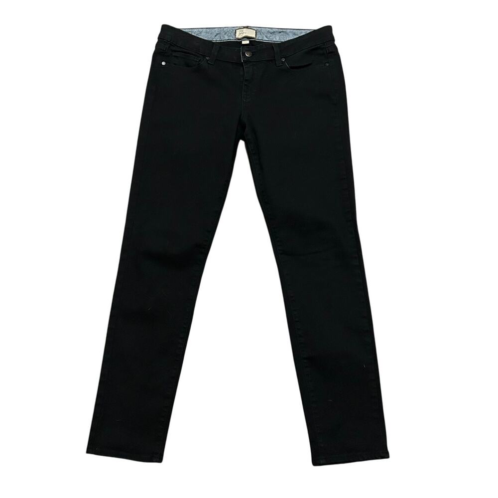 PAIGE Peg Skinny Jeans Black Mid Rise Size 29